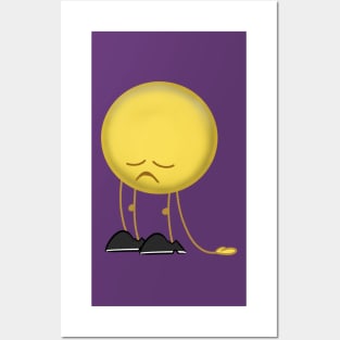 sad emoji Posters and Art